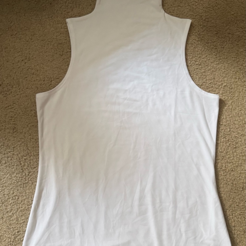 Halogen White Sleeveless Tank Top